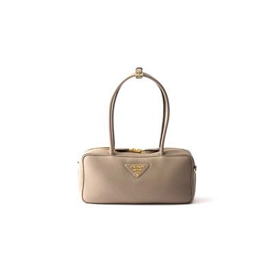 PRADA MEDIUM LEATHER TOP-HANDLE BAG 1BB126 (28*13*8cm) 